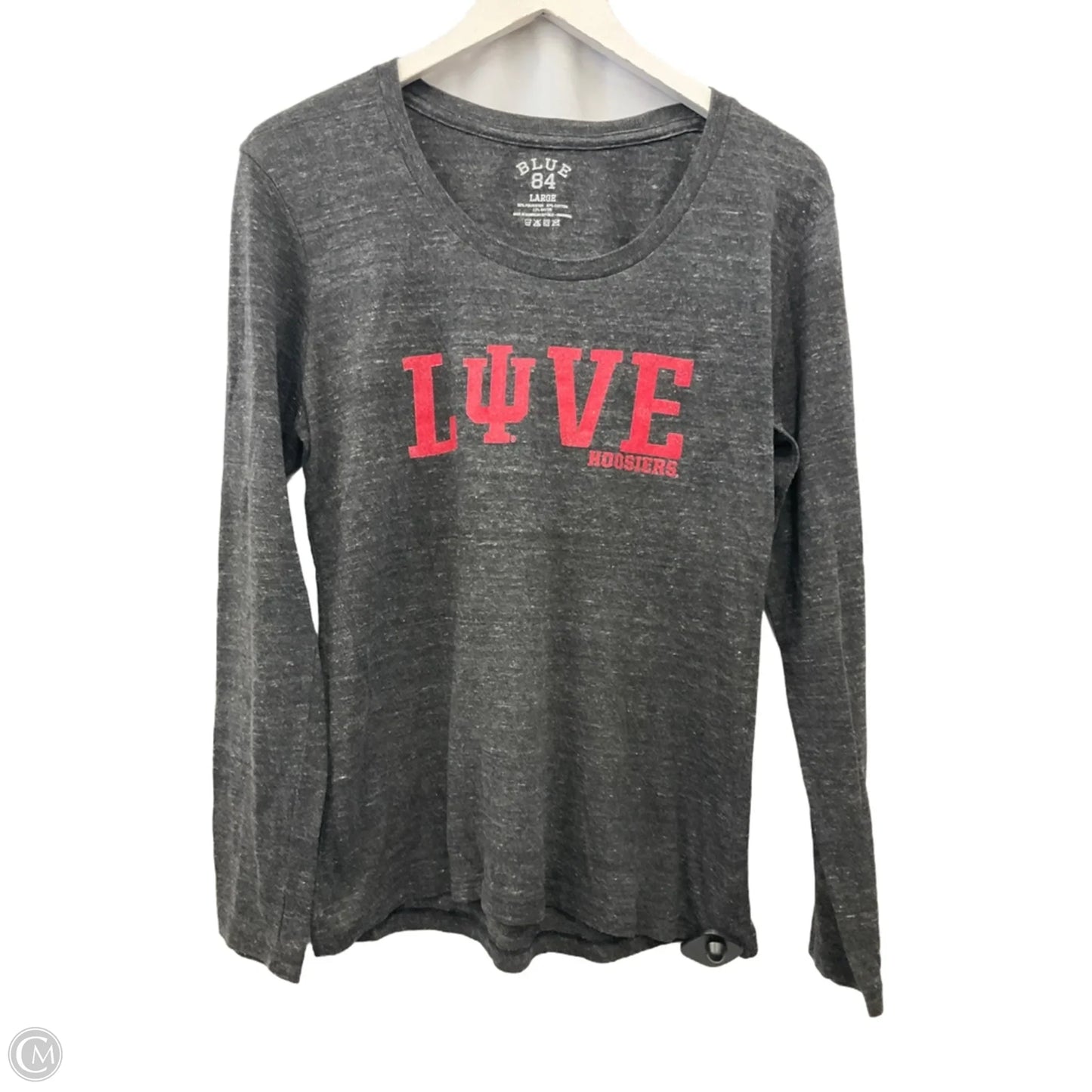 Athletic Top Long Sleeve Crewneck By Blue 84 In Black, Size: L