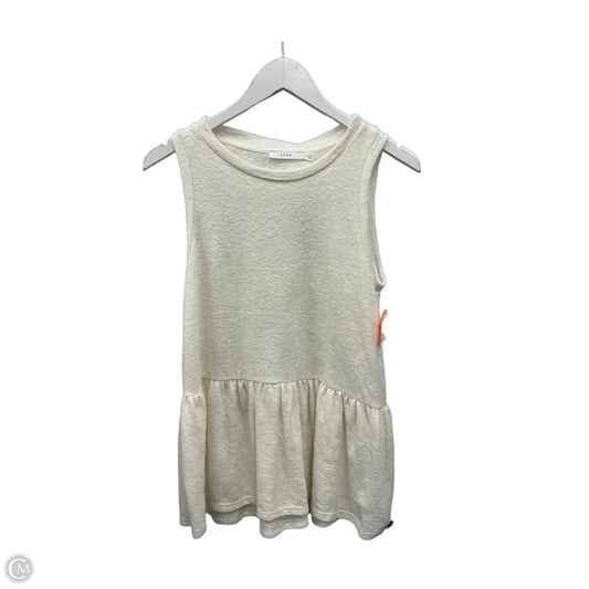 Top Sleeveless By Lush In Cream, Size: Xs
