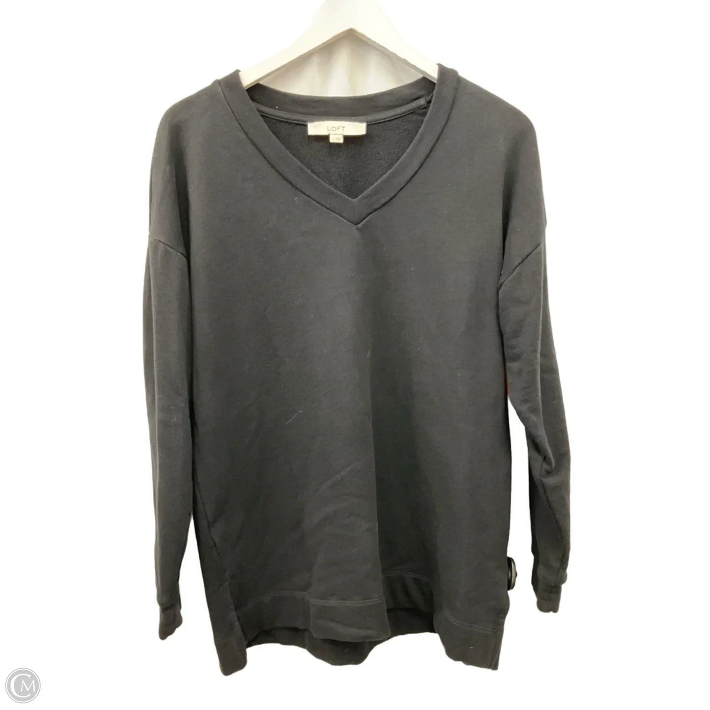 Top Long Sleeve By Loft In Black, Size: S
