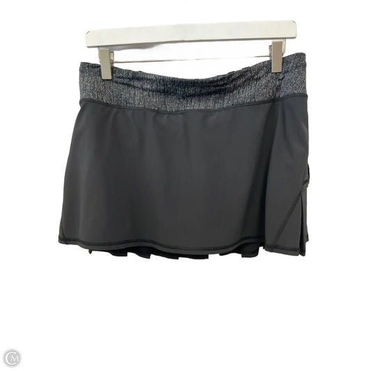 Athletic Skort By Lululemon In Grey, Size: 8