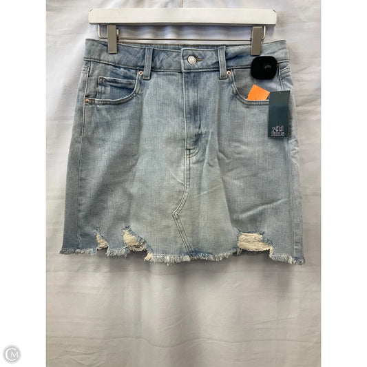 Skirt Mini & Short By Wild Fable In Blue Denim, Size: 10