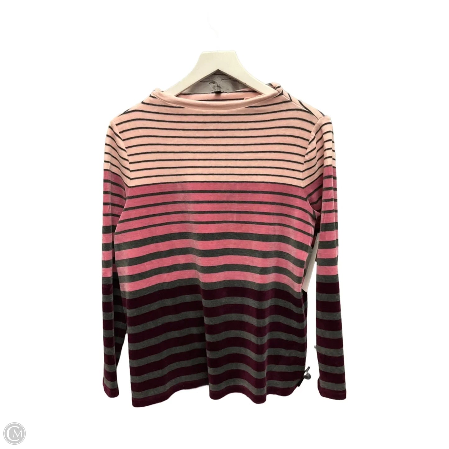 Top Long Sleeve By Talbots In Pink & Purple, Size: M