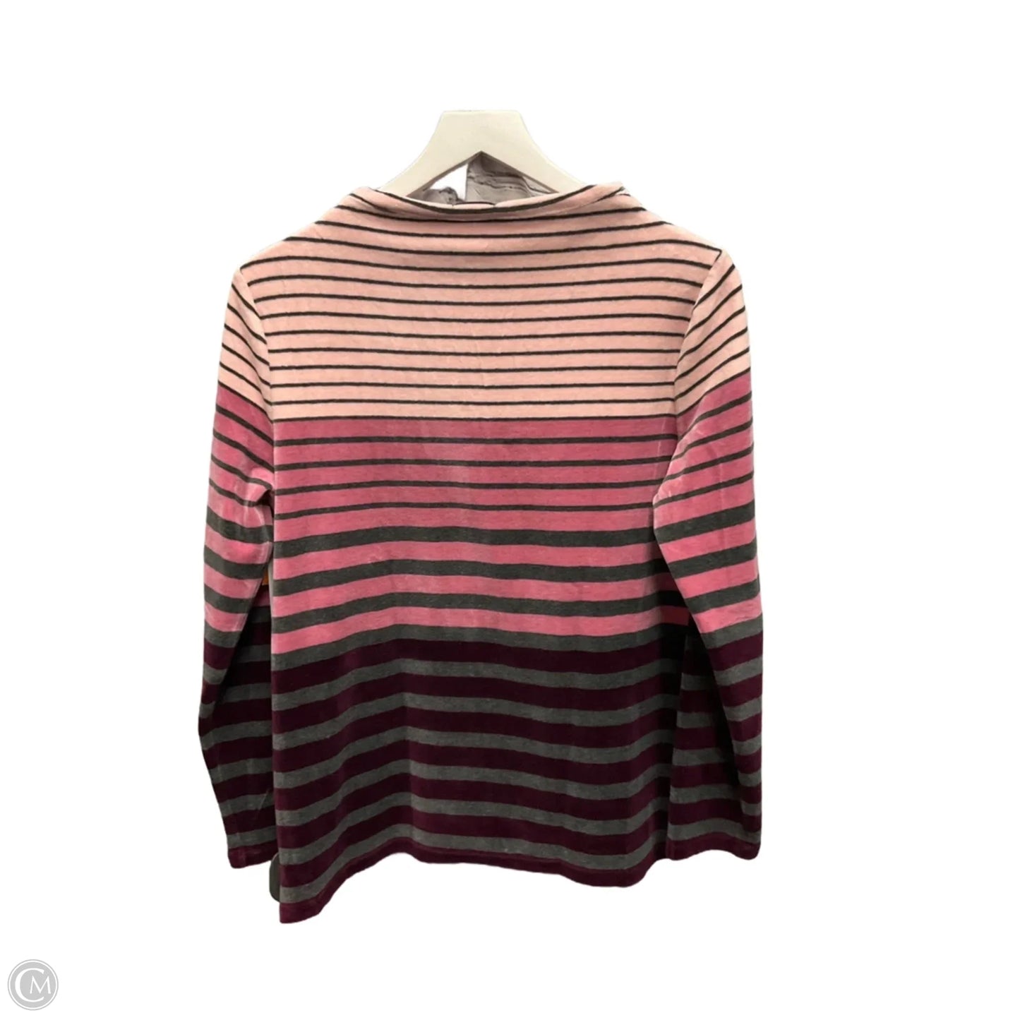 Top Long Sleeve By Talbots In Pink & Purple, Size: M
