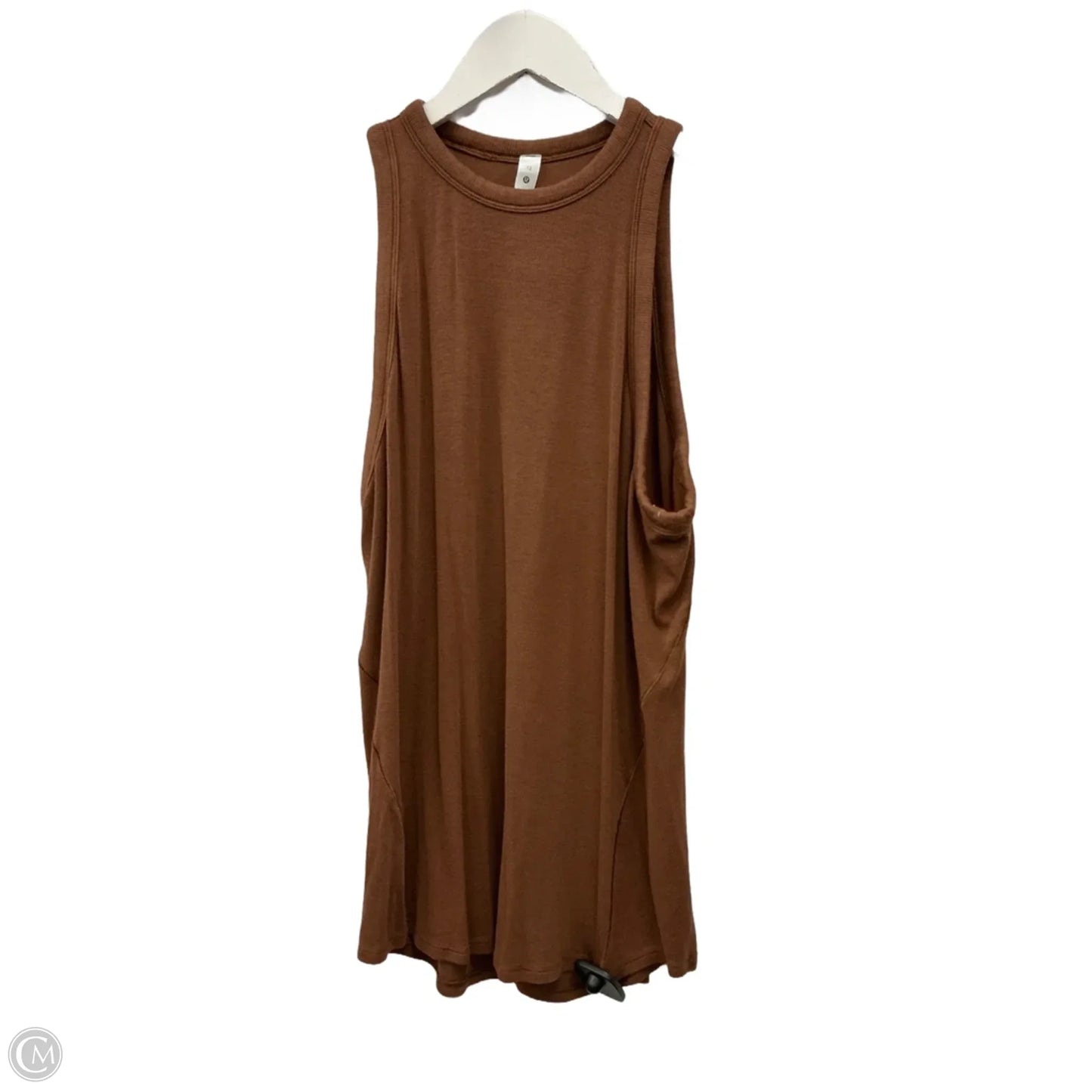 Athletic Tank Top By Lululemon In Brown, Size: L