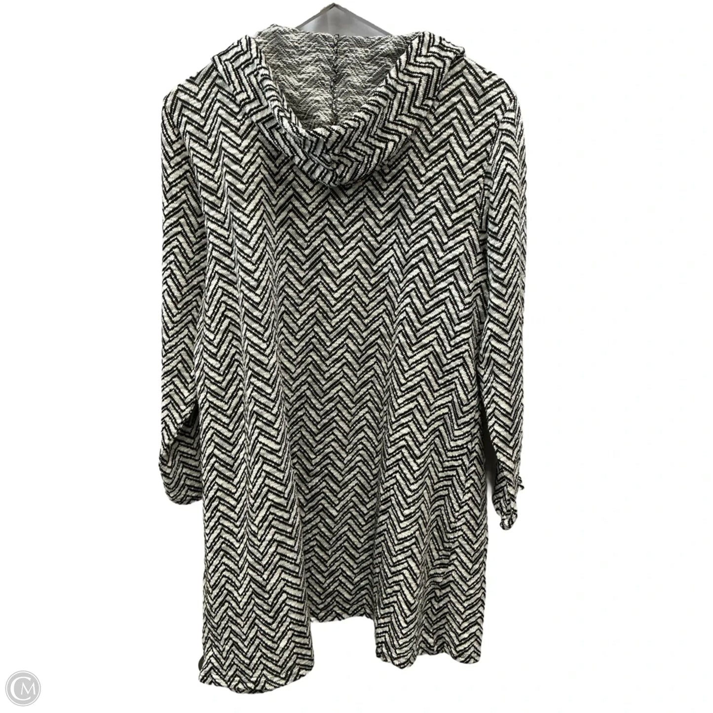 Cardigan By Daniel Rainn In Black & White, Size: 2x