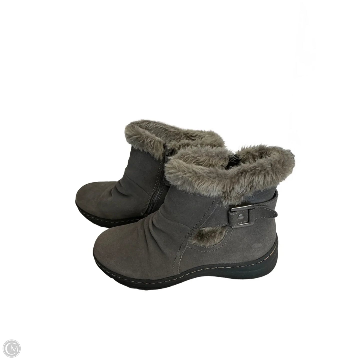 Boots Ankle Heels By Bare Traps In Taupe, Size: 8