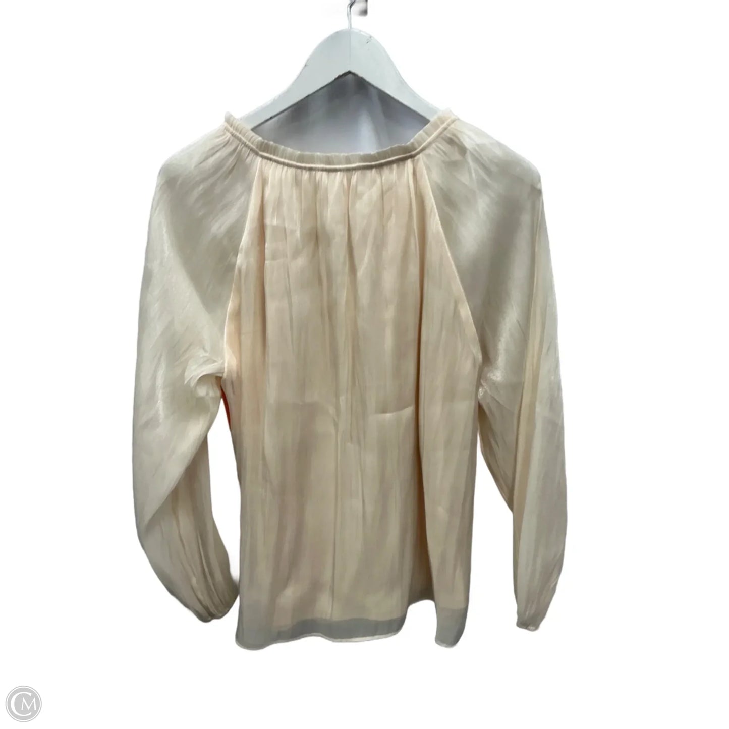 Top Long Sleeve By Lc Lauren Conrad In Ivory, Size: S