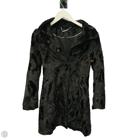 Coat Faux Fur & Sherpa By White House Black Market In Black, Size: Xs