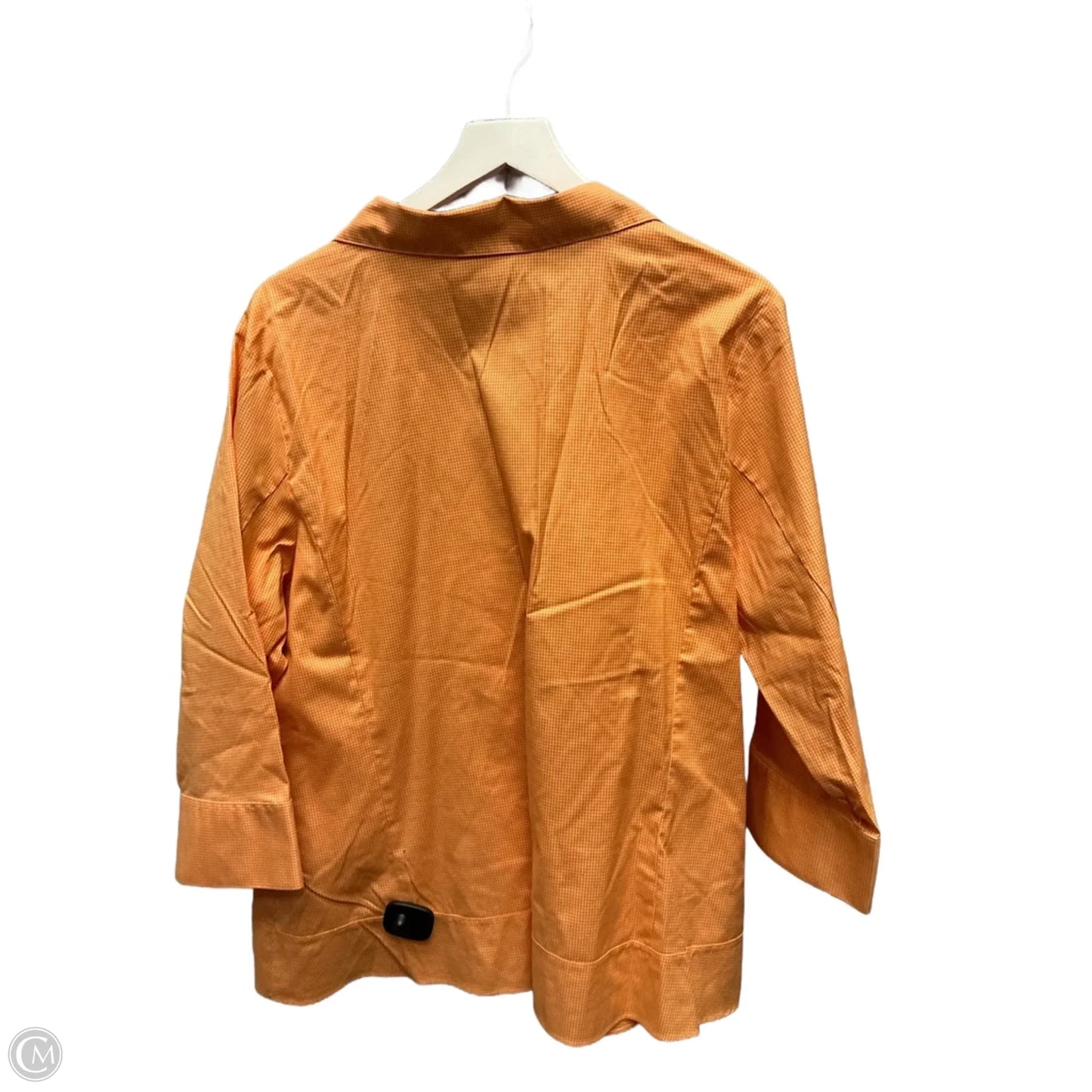 Tunic 3/4 Sleeve By Coldwater Creek In Orange, Size: 2x