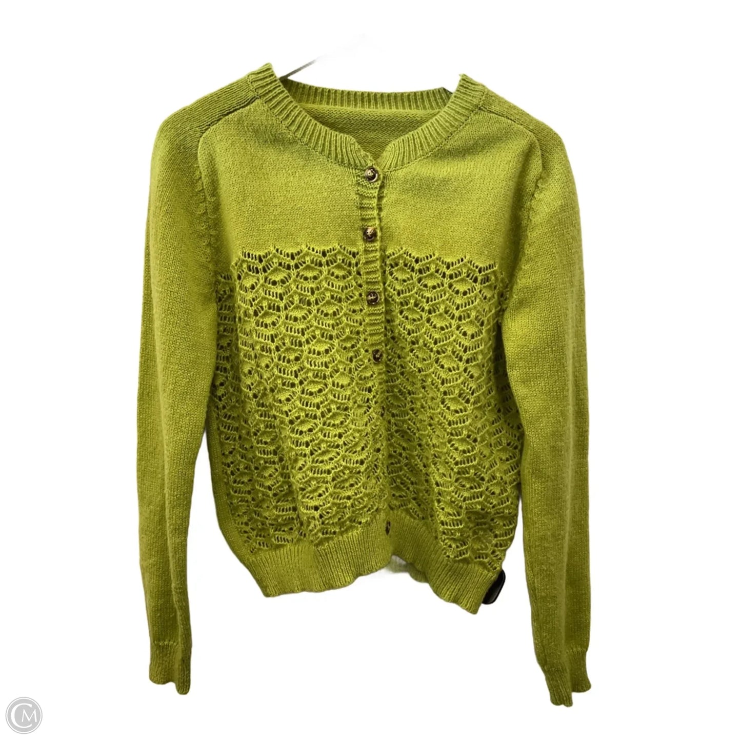 Sweater Cardigan By Cme In Green, Size: L
