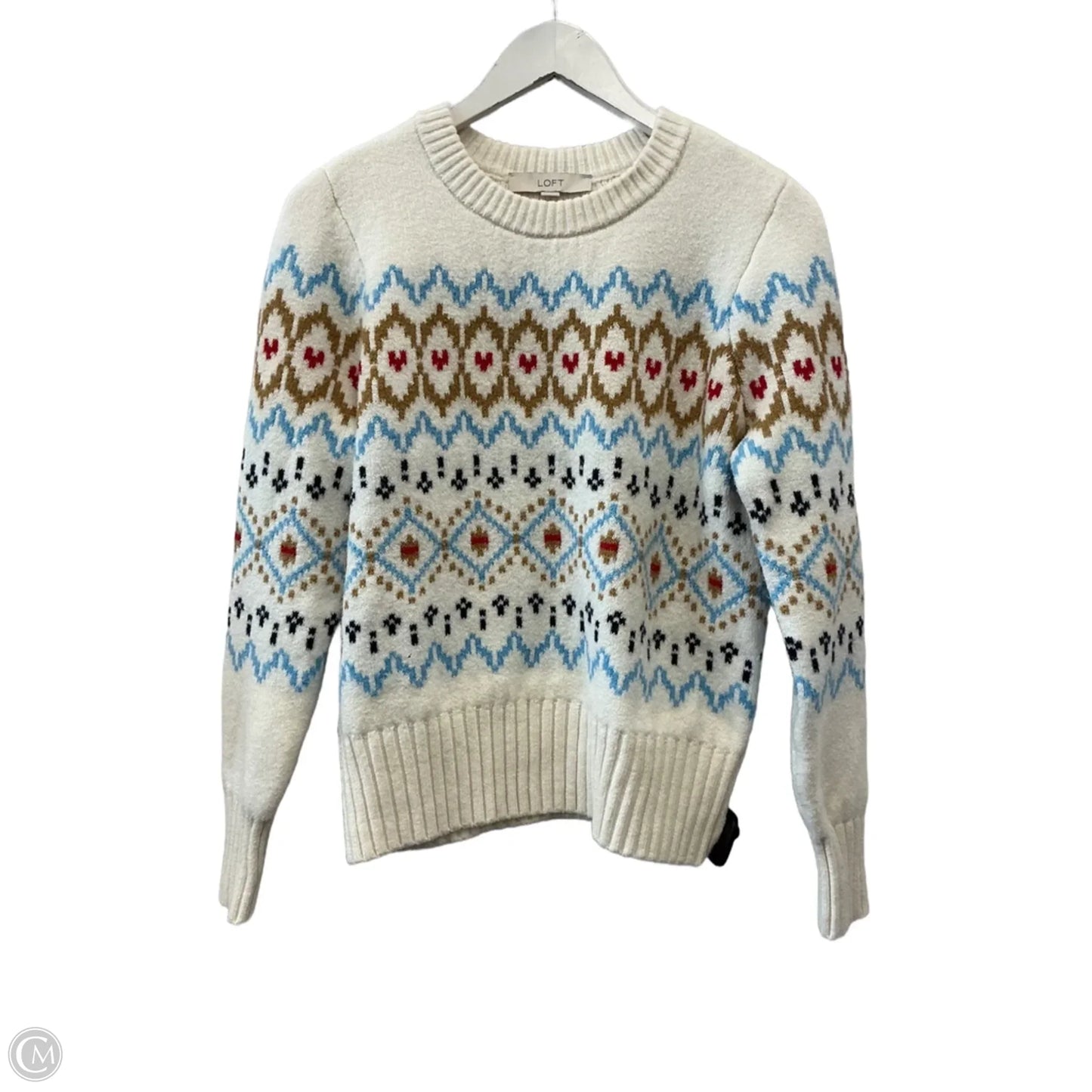 Sweater By Loft In White, Size: M