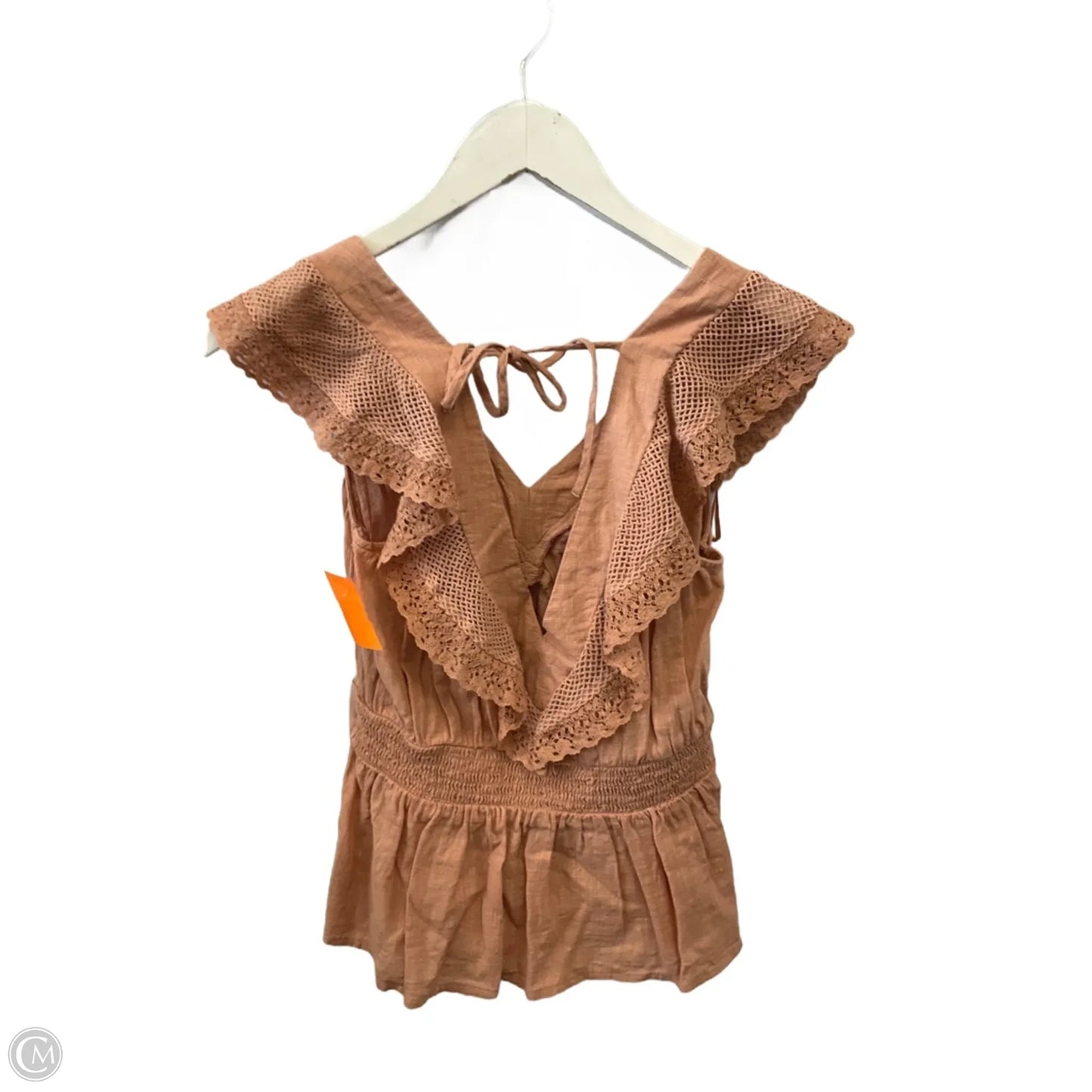 Top Long Sleeve By Old Navy In Peach, Size: S