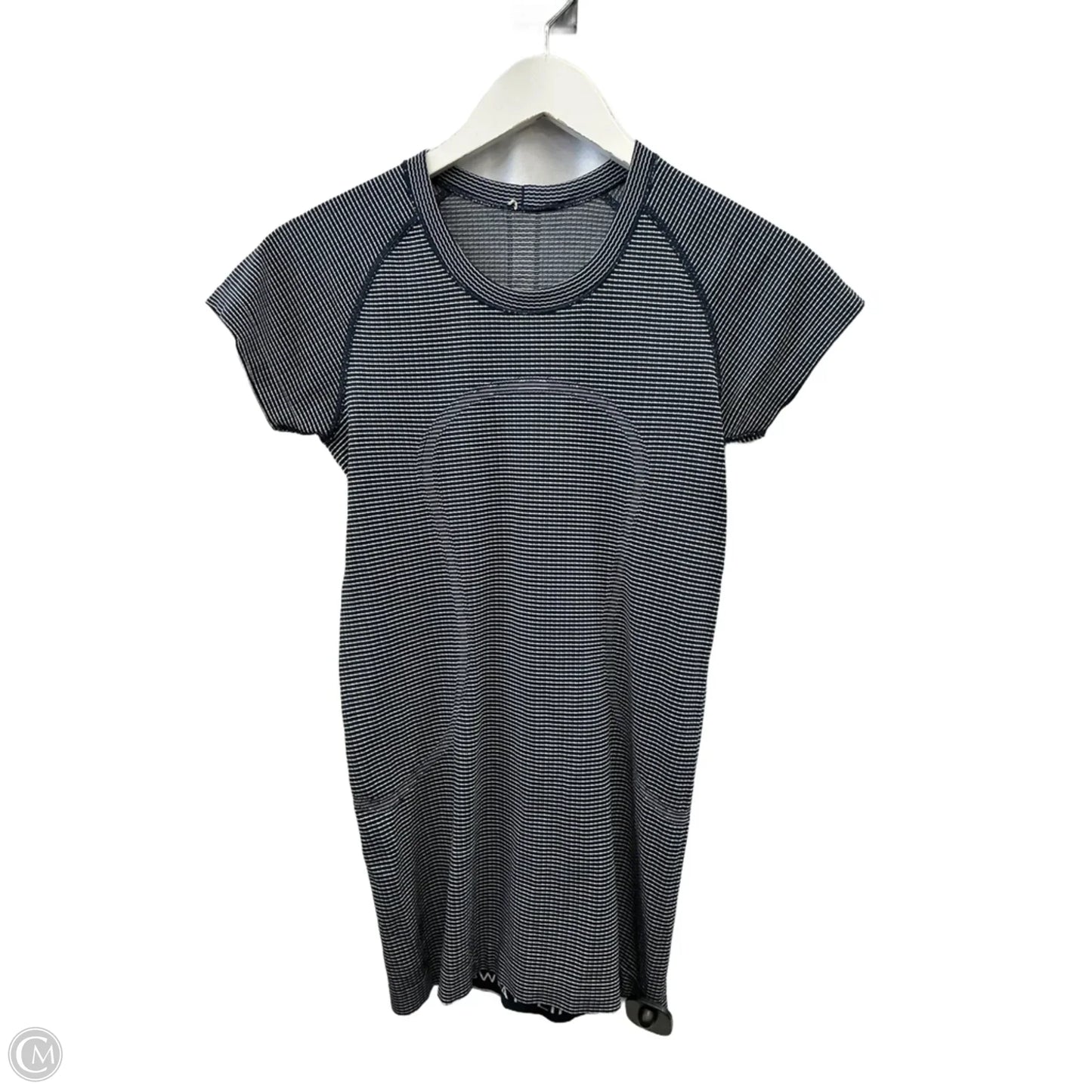 Athletic Top Short Sleeve By Lululemon In Navy, Size: S