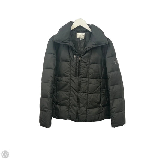 Jacket Luxury Designer By Oscar De La Renta In Black, Size: L