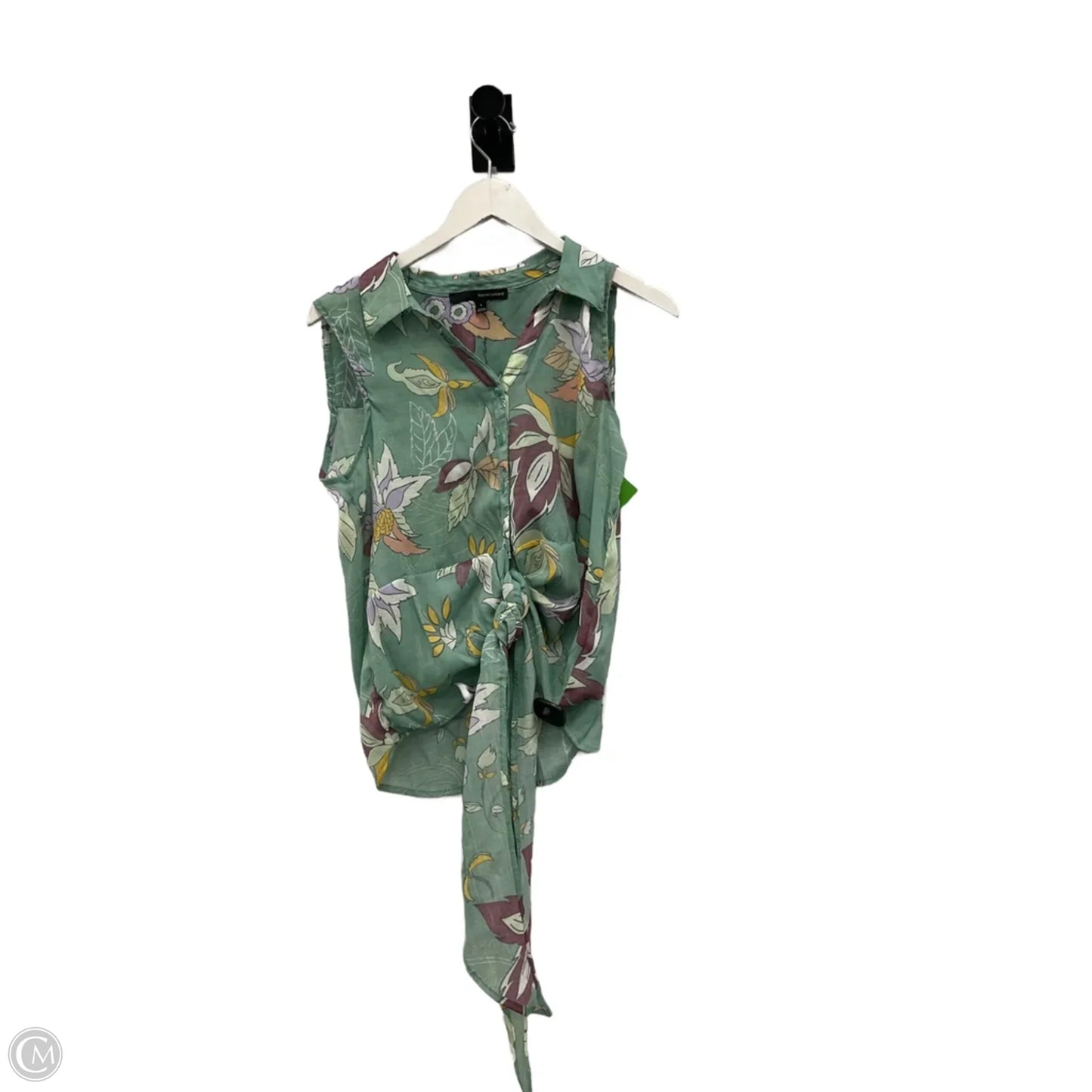 Top Sleeveless By Harve Bernard In Green, Size: L