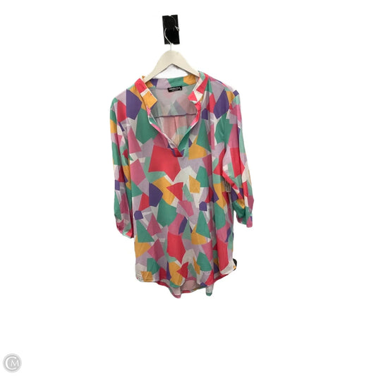 Top Short Sleeve By Heimish Usa In Multi-colored, Size: 3x