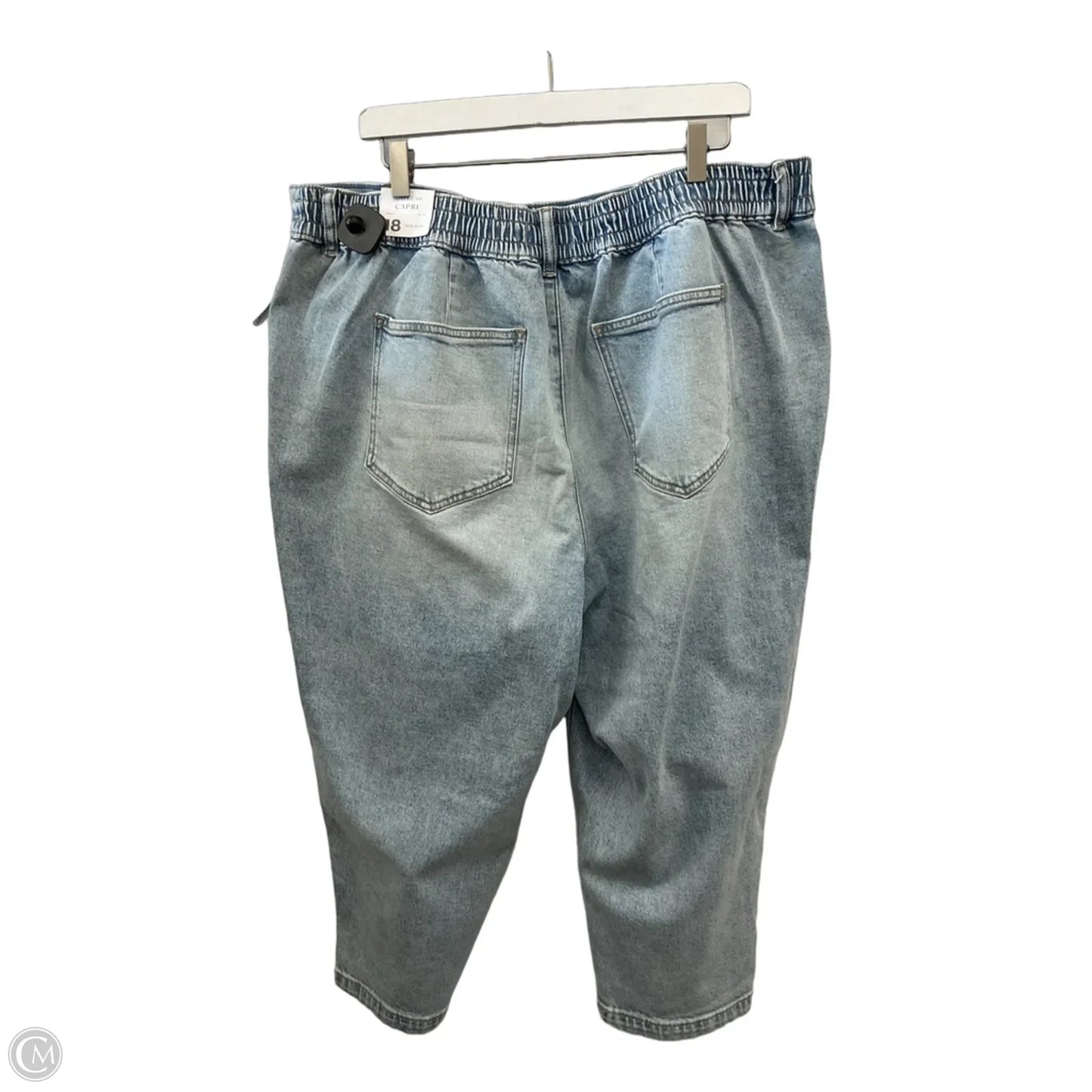 Capris By Lane Bryant In Blue Denim, Size: 18
