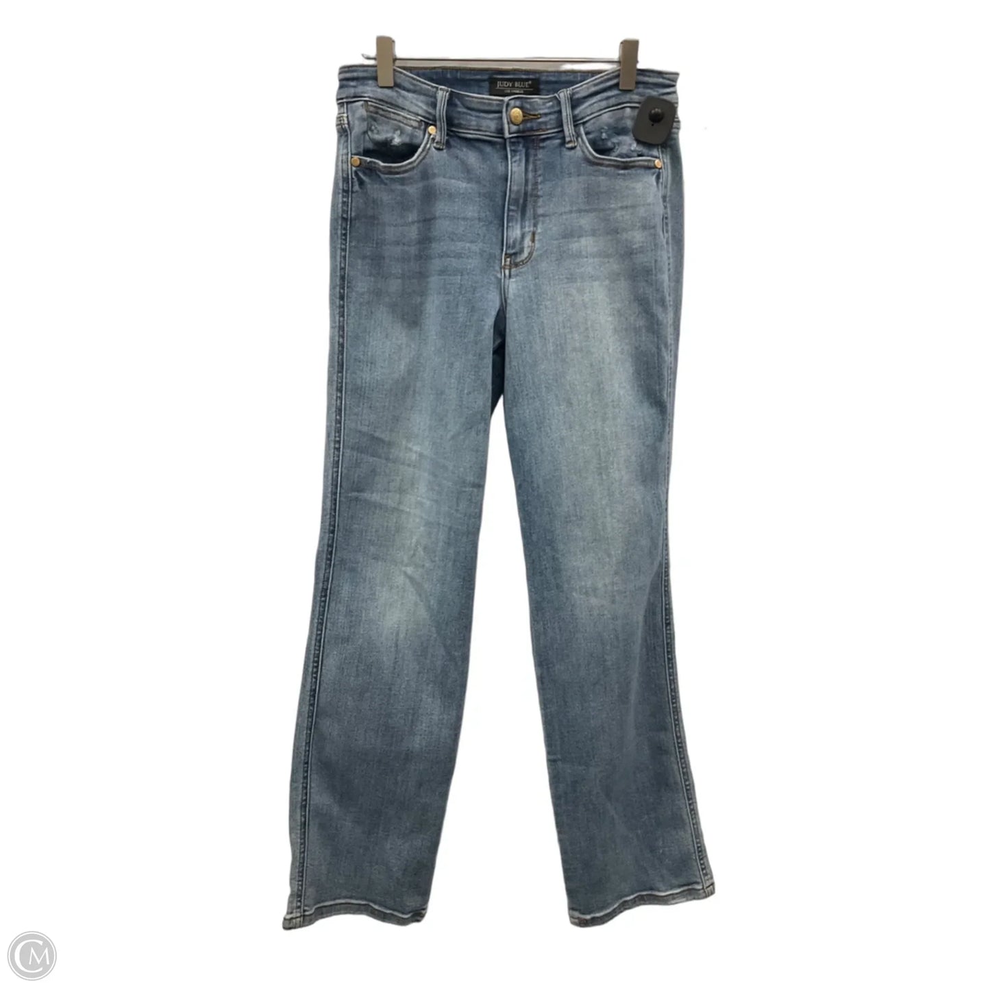 Jeans Straight By Judy Blue In Blue Denim, Size: 4