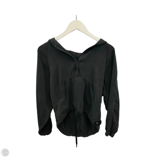 Athletic Top Long Sleeve Hoodie By Lululemon In Grey, Size: S