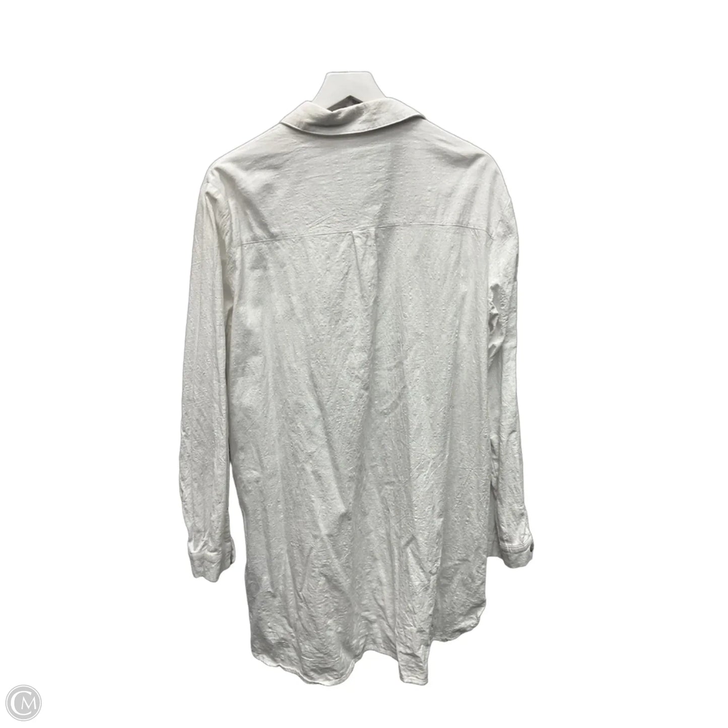 Top Long Sleeve By Cme In White, Size: 2x