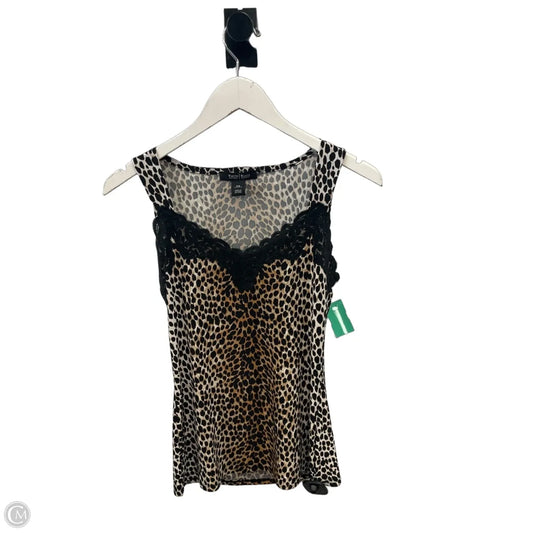 Top Sleeveless By White House Black Market In Animal Print, Size: Xs