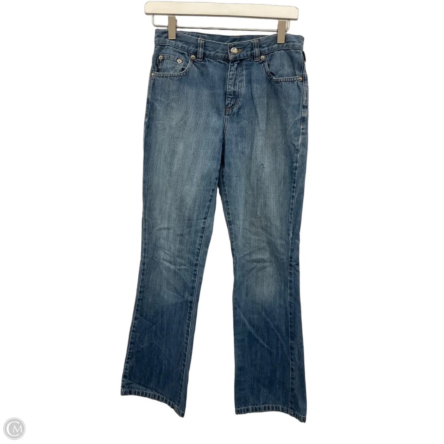 Jeans Straight By Lauren By Ralph Lauren In Blue Denim, Size: 2