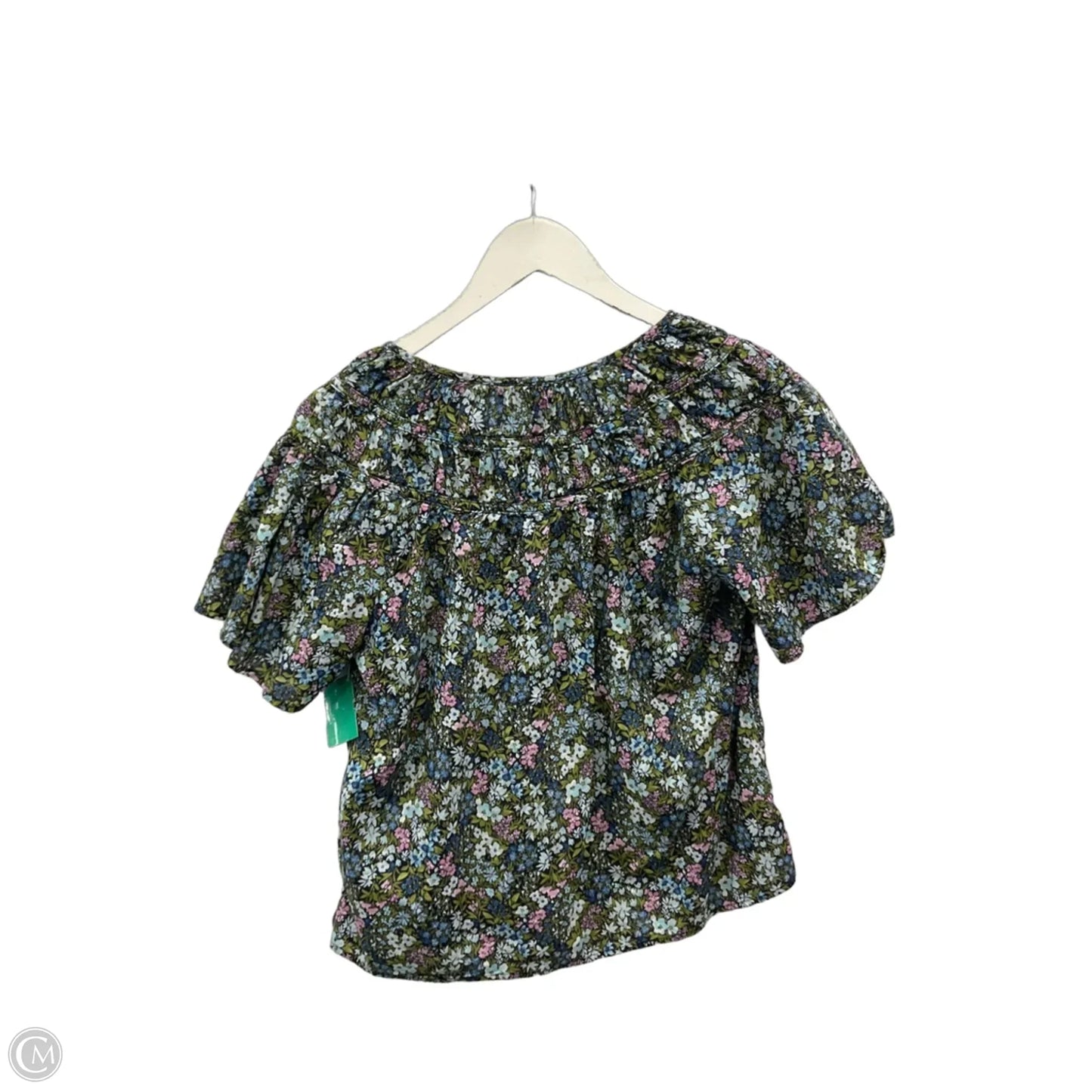 Top Short Sleeve By Old Navy In Floral Print, Size: S