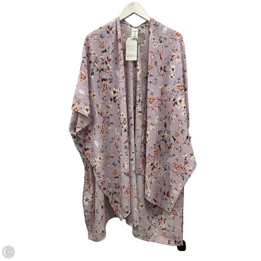 Kimono By Time And Tru In Purple, Size: Osfm