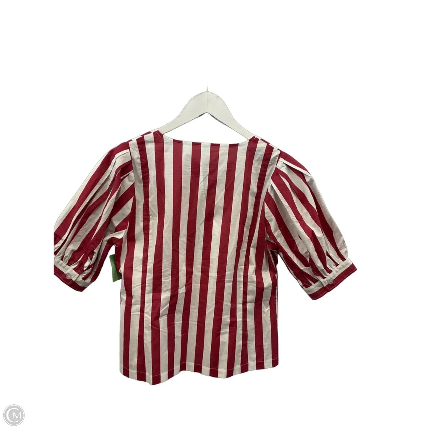 Top Short Sleeve By Cmf In Pink & White, Size: S