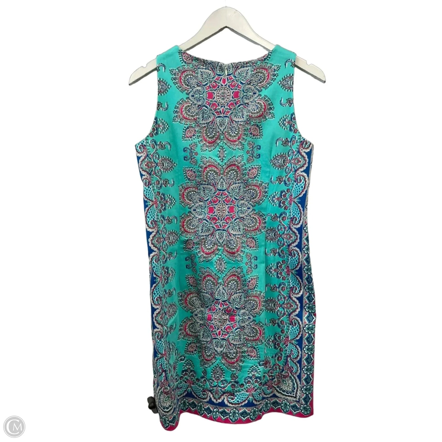 Dress Casual Short By Maggie Lawrence In Aqua, Size: M