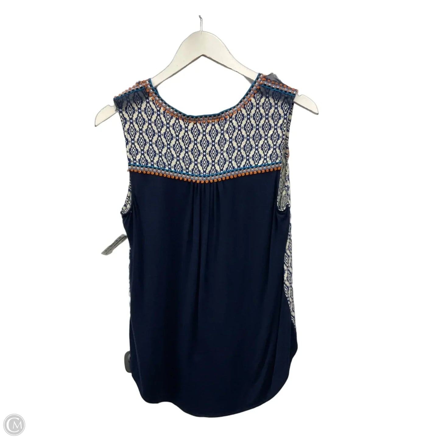 Top Sleeveless By Daniel Rainn In Blue, Size: S