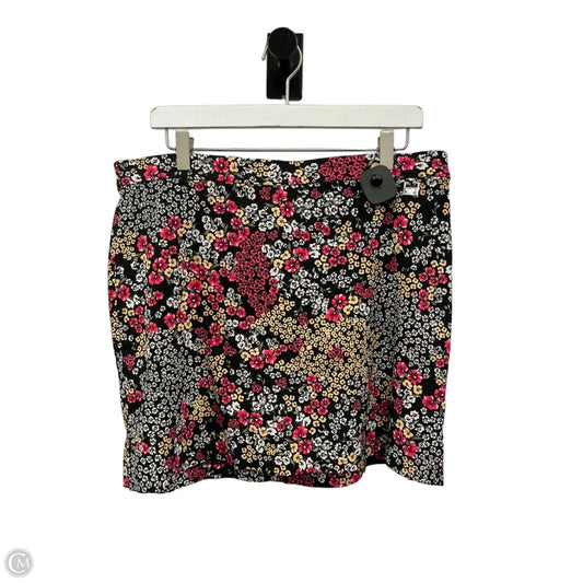 Skort By Rafaella In Floral Print, Size: Xl