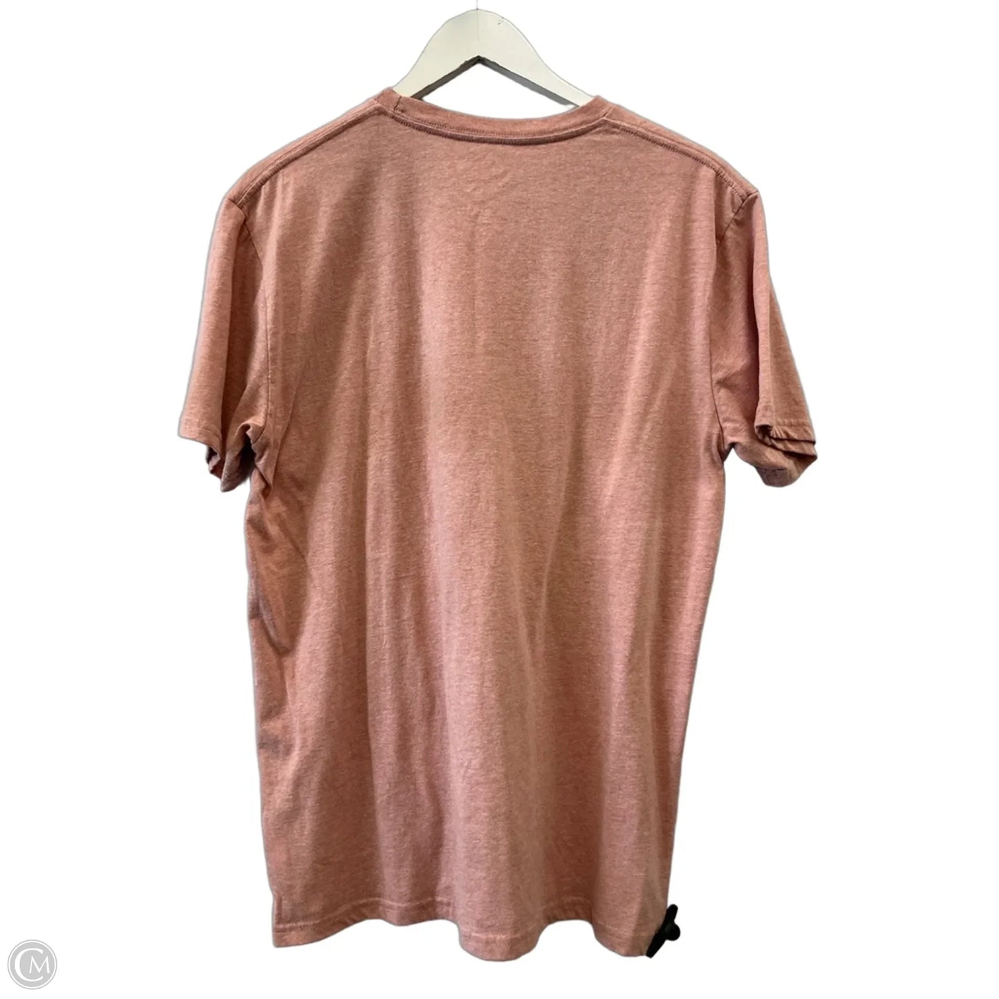 Top Short Sleeve By Cme In Pink, Size: L
