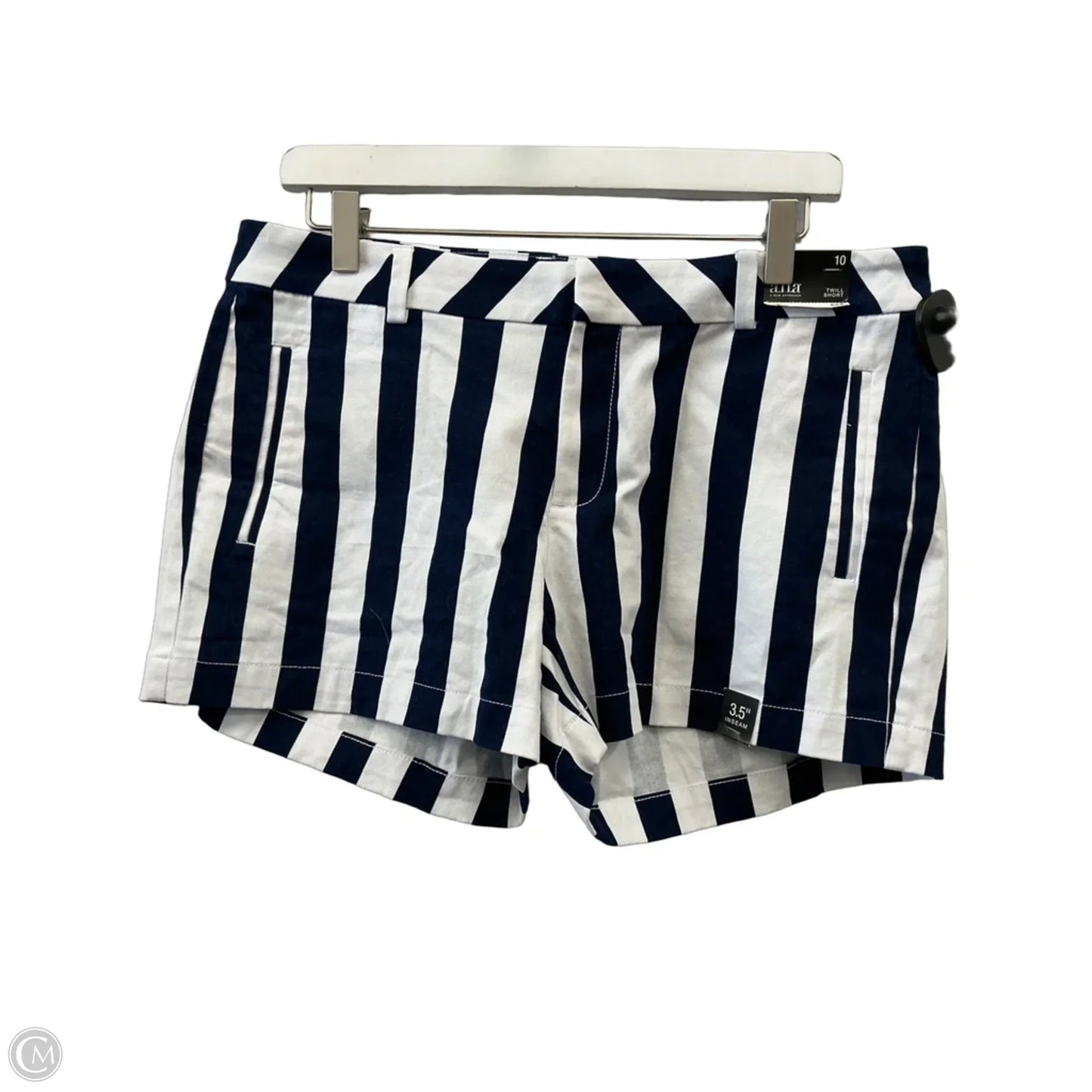 Shorts By Ana In Blue & White, Size: 10