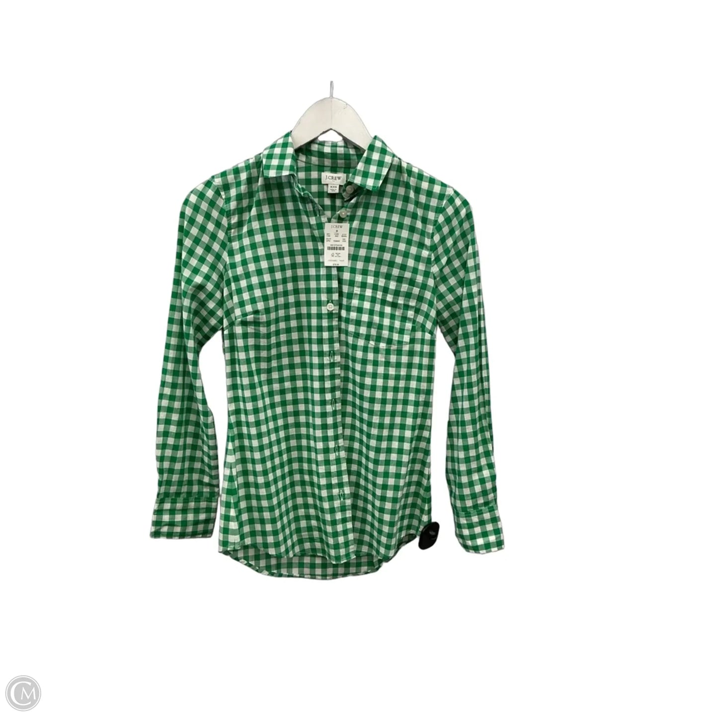 Top Long Sleeve By J. Crew In Green, Size: Xs