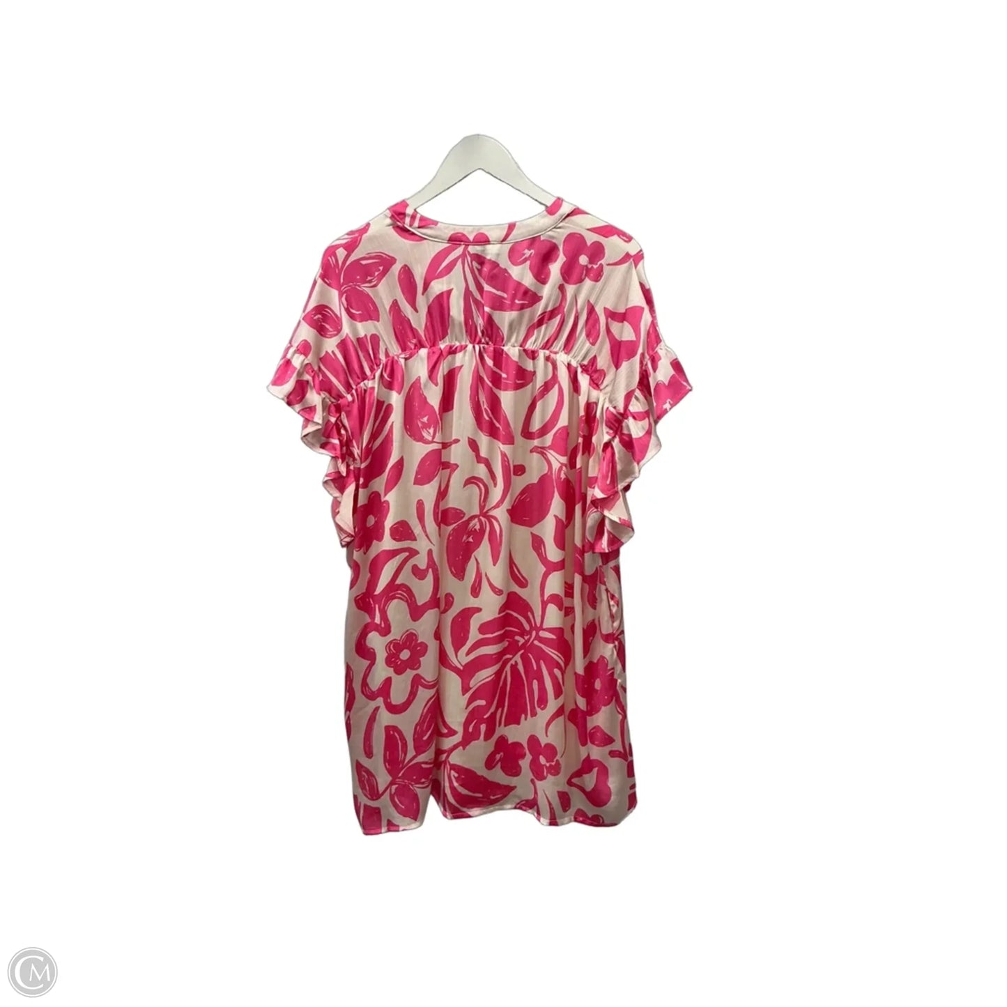 Dress Casual Short By Entro In Pink & White, Size: S