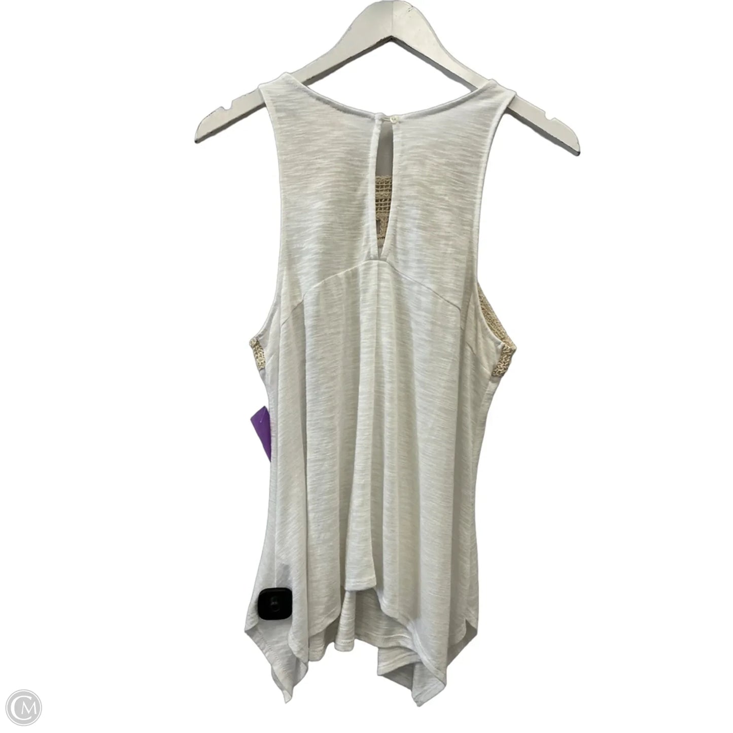 Top Sleeveless By Mossimo In White, Size: L