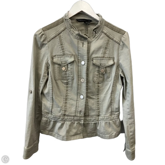 Jacket Denim By White House Black Market In Green Denim, Size: M