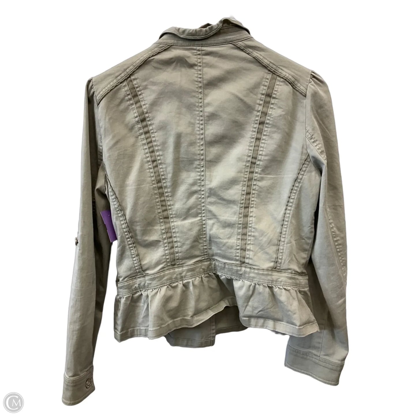 Jacket Denim By White House Black Market In Green Denim, Size: M