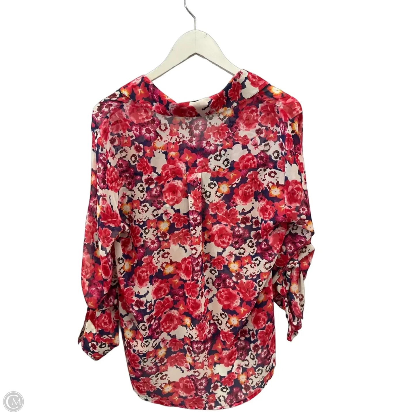 Top Long Sleeve By Express In Pink, Size: L