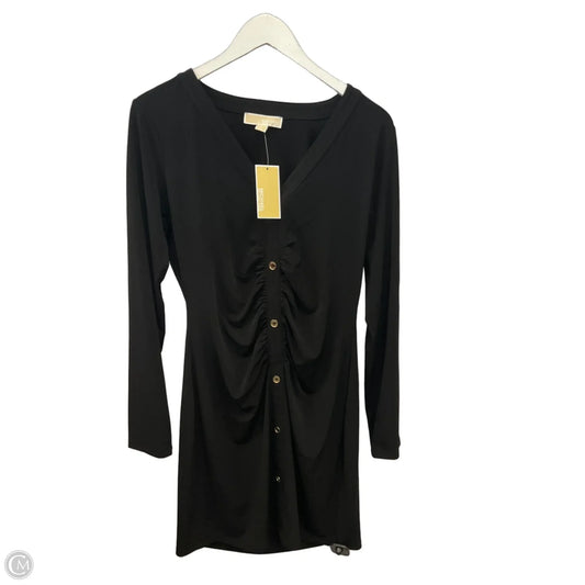 Dress Casual Midi By Michael By Michael Kors In Black, Size: L