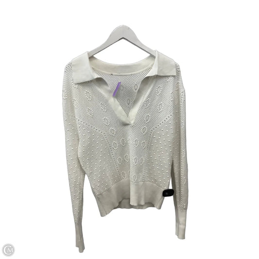 Top Long Sleeve By White House Black Market In White, Size: S