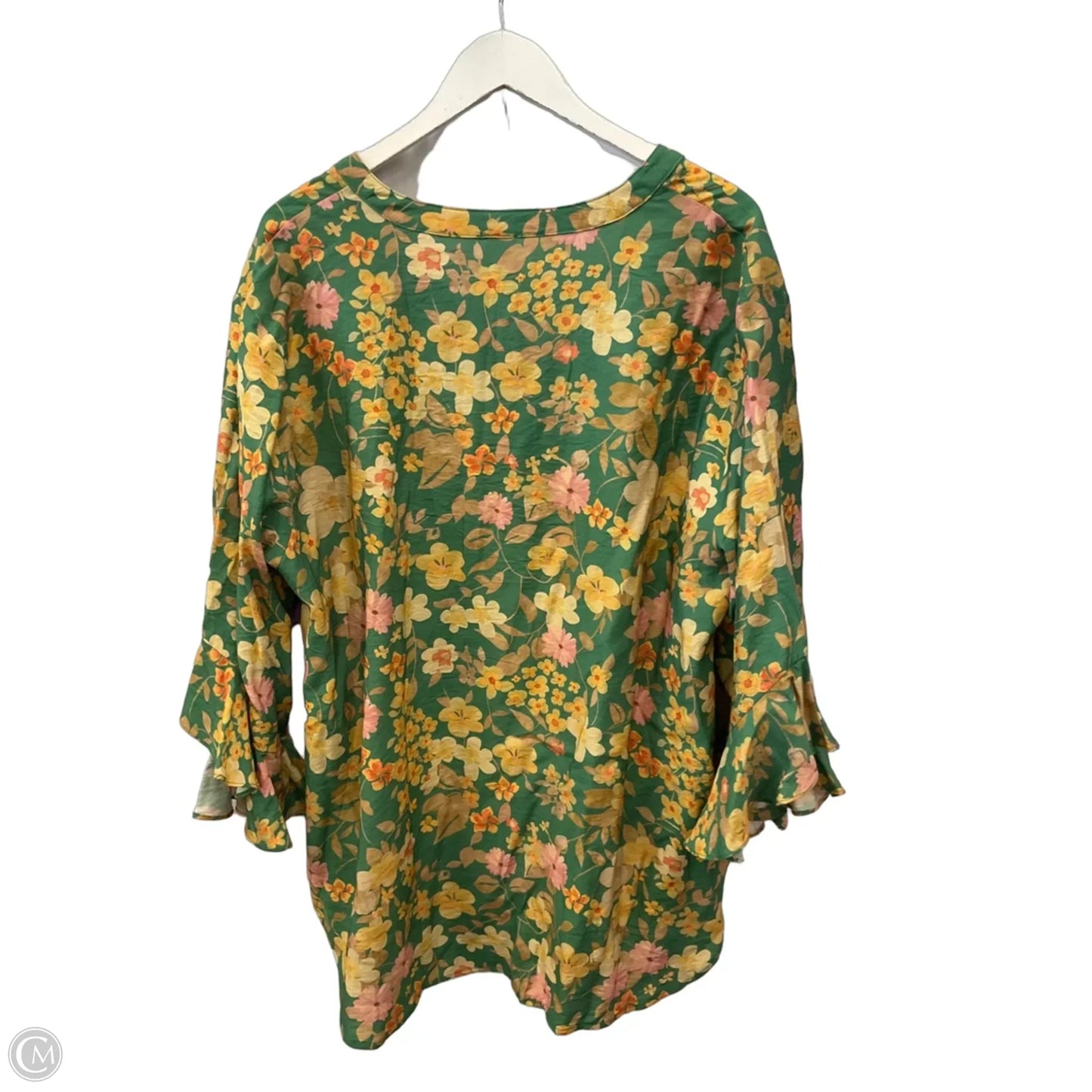 Top Short Sleeve By Like Love In Green, Size: 2x