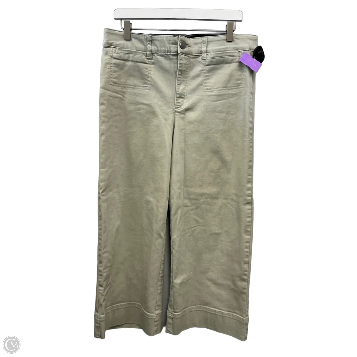 Jeans Wide Leg By Clothes Mentor In Cream, Size: 14