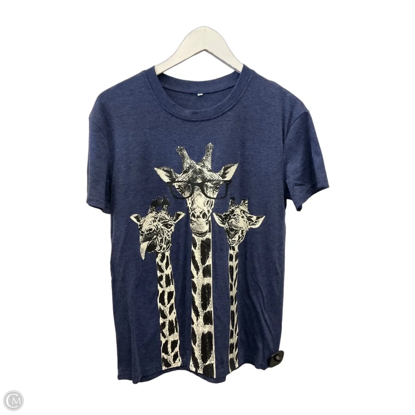 Top Short Sleeve By Cme In Blue, Size: S