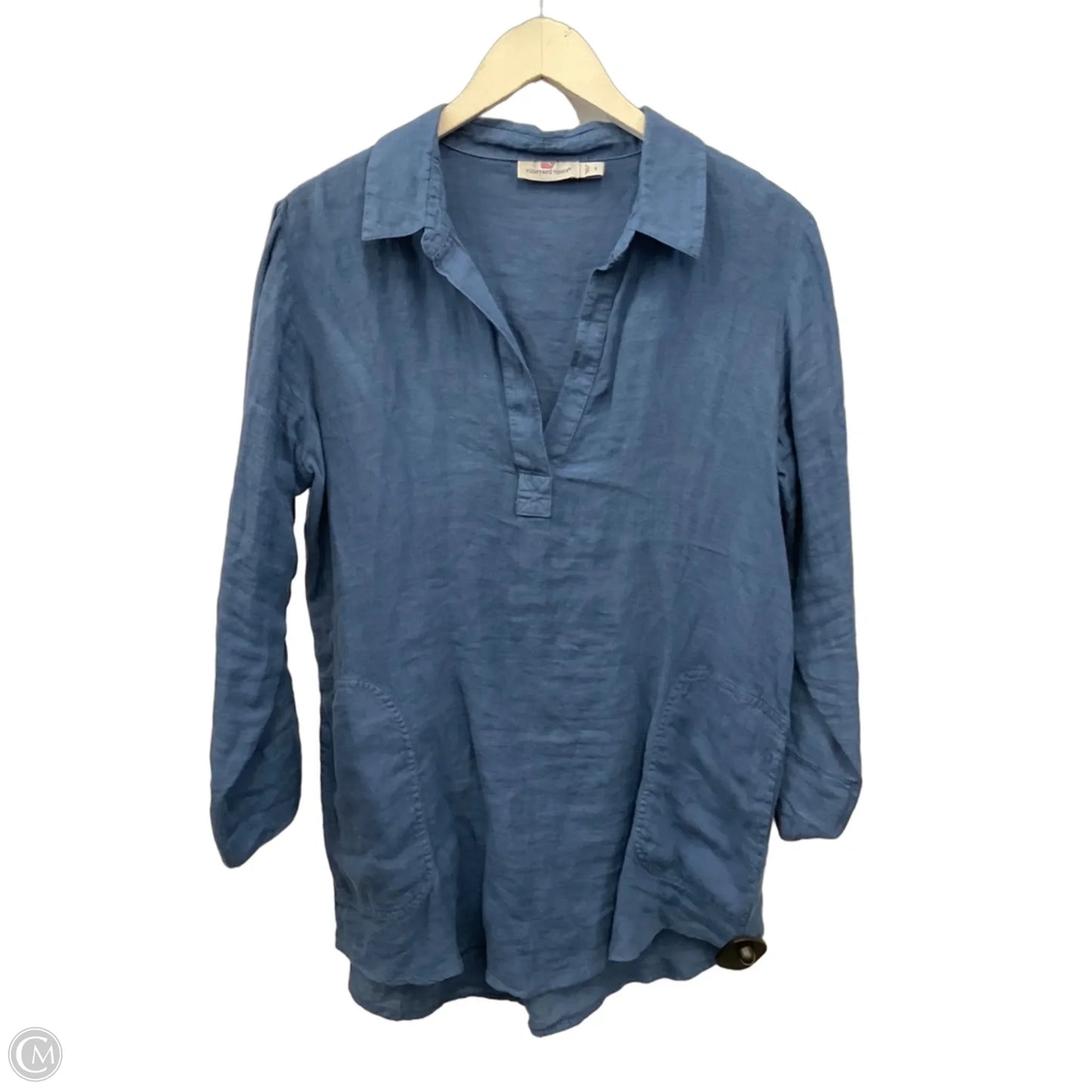 Tunic Long Sleeve By Vineyard Vines In Blue, Size: S