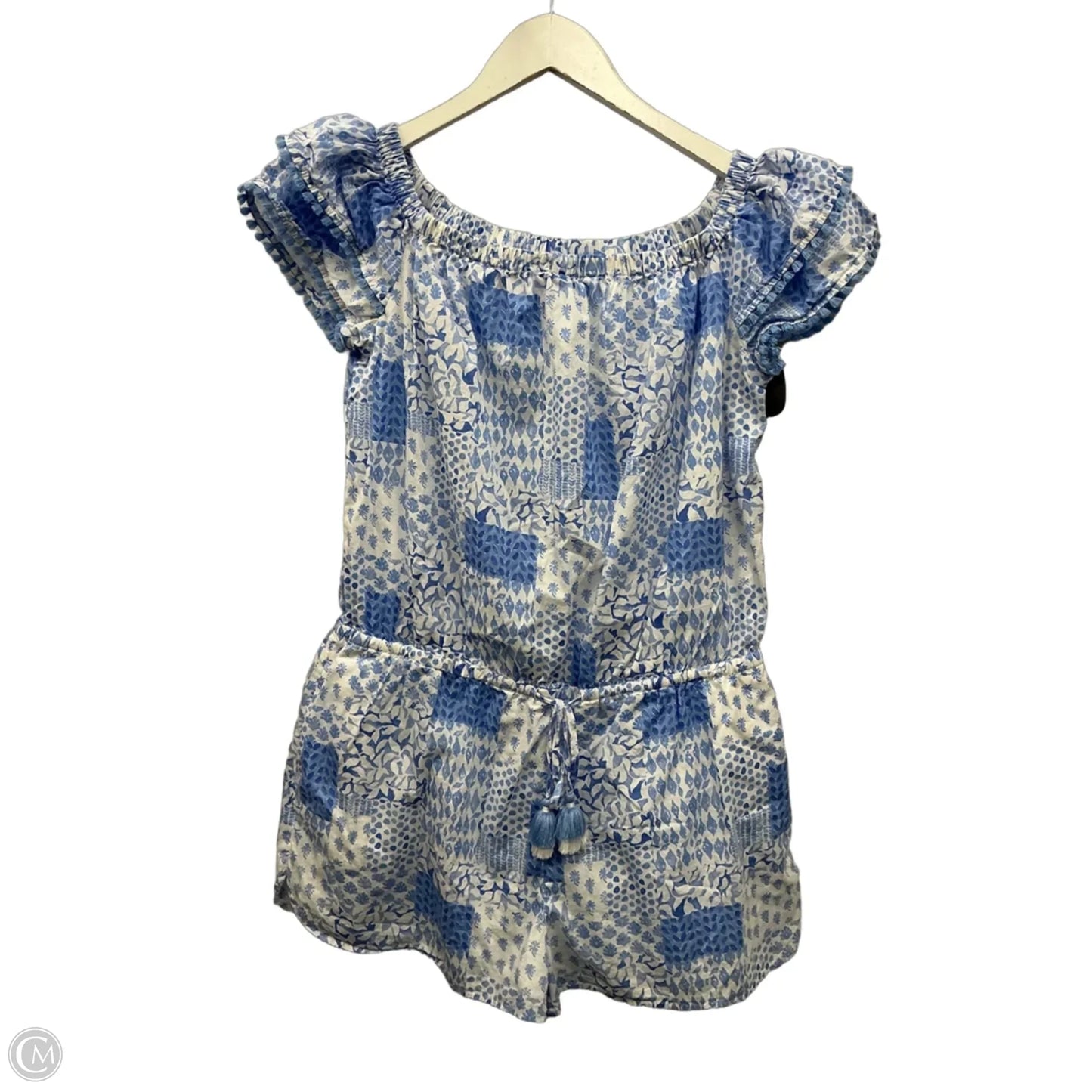 Romper By Vineyard Vines In Blue & White, Size: M