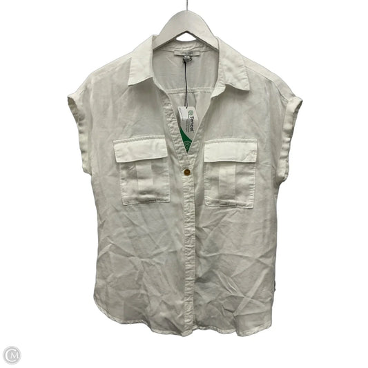Top Short Sleeve By Love Tree In White, Size: S