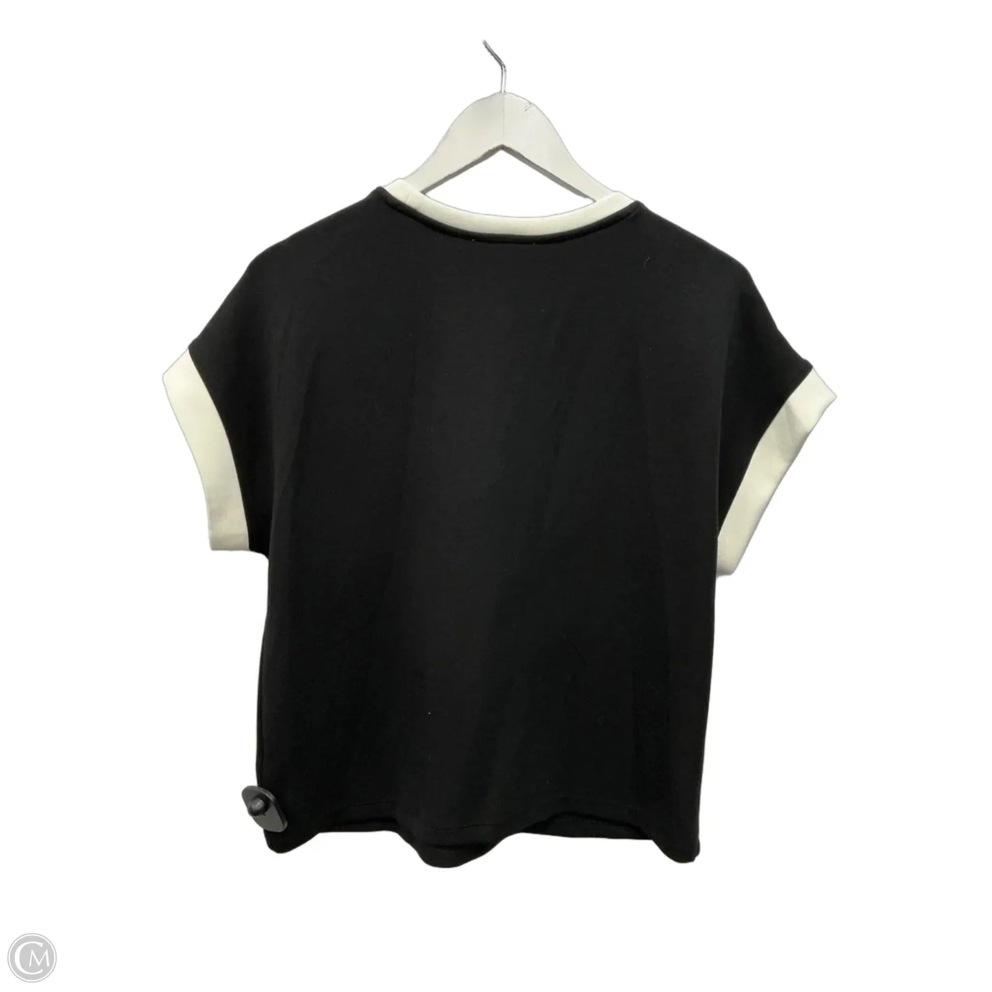 Top Short Sleeve By Cable And Gauge In Black, Size: S