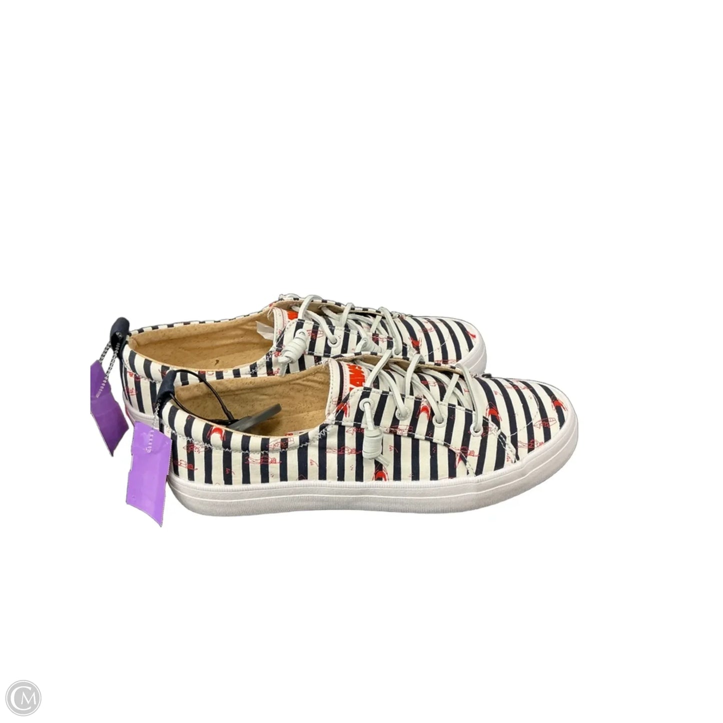 Shoes Sneakers By Sperry In Blue & White, Size: 10